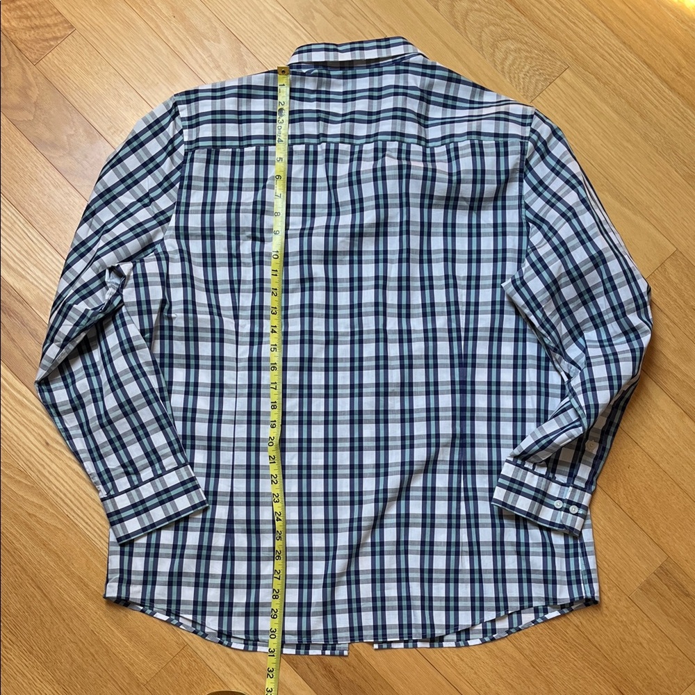 Old Navy Men's Casual Button Down Shirts - Green, Black, Blue Plaid - Picture 13 of 16